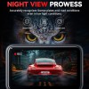 REDTIGER A4 4K+1080P Dual Dash Cam for Car, Clear Night View, 5.8GHz WiFi with App Control, GPS Tracking