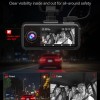 REDTIGER A6 3 Channel 2.5K Front + 1080P Rear and Interior Dash Cam with 64GB Card, Supports 4K + 1080P Dual Mode, 5G WiFi, GPS, 3" Touch Screen