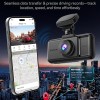 REDTIGER A6 3 Channel 2.5K Front + 1080P Rear and Interior Dash Cam with 64GB Card, Supports 4K + 1080P Dual Mode, 5G WiFi, GPS, 3" Touch Screen