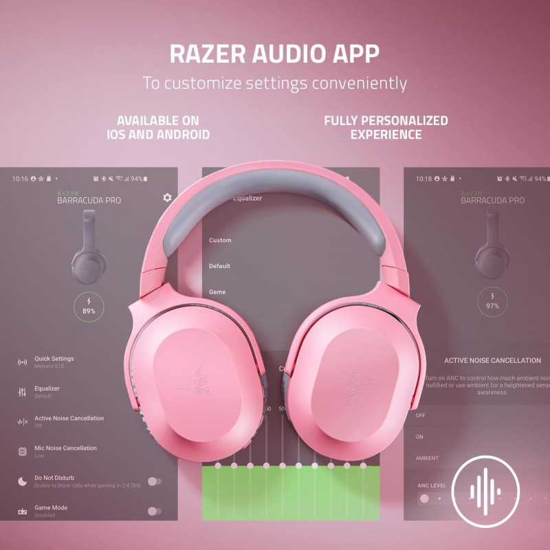 Razer Barracuda X (2022) - Wireless Multi-Platform Gaming and Mobile Headset - Quartz Pink - FRML Packaging RZ04-04430300-R3M1