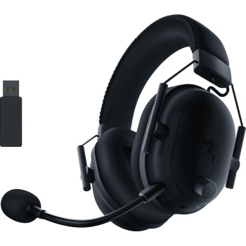 Razer BlackShark V2 Pro Wireless Gaming Headset - Black | THX 7.1 Spatial Surround Sound - 50mm Drivers - Detachable Mic - for PC, PS5, PS4, Switch - RZ04-03220100-R3M1