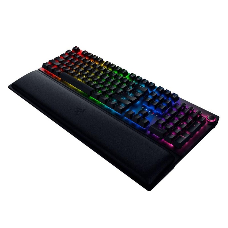 Razer BlackWidow V3 Pro Mechanical Wireless Gaming Keyboard: Green Mechanical Switches - Tactile & Clicky - Chroma RGB Lighting - Doubleshot ABS Keycaps - Transparent Switch Housing - Bluetooth/2.4GHz