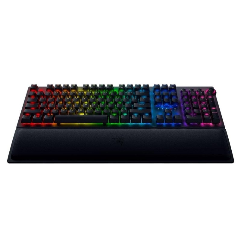 Razer BlackWidow V3 Pro Mechanical Wireless Gaming Keyboard: Green Mechanical Switches - Tactile & Clicky - Chroma RGB Lighting - Doubleshot ABS Keycaps - Transparent Switch Housing - Bluetooth/2.4GHz