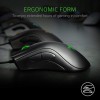 Razer DeathAdder Essential Wired Gaming Mouse I Single-Color Green Lighting I 6400DPI Optical Sensor- Black - RZ01-03850100-R3M1