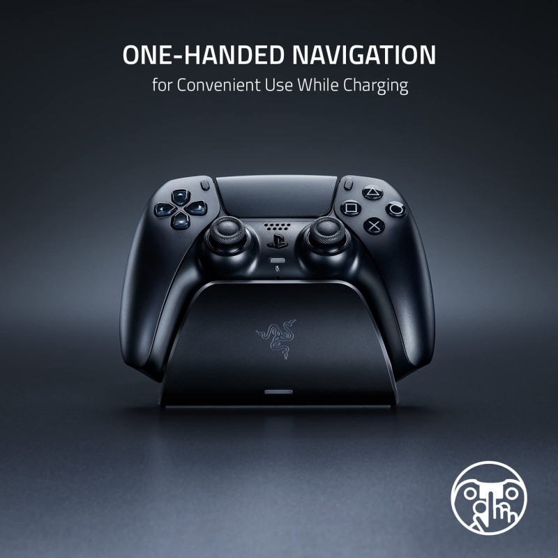 Razer Quick Charging Stand for PlayStation 5: Quick Charge - Curved Cradle Design - Matches PS5 DualSense Wireless Controller Pink 
