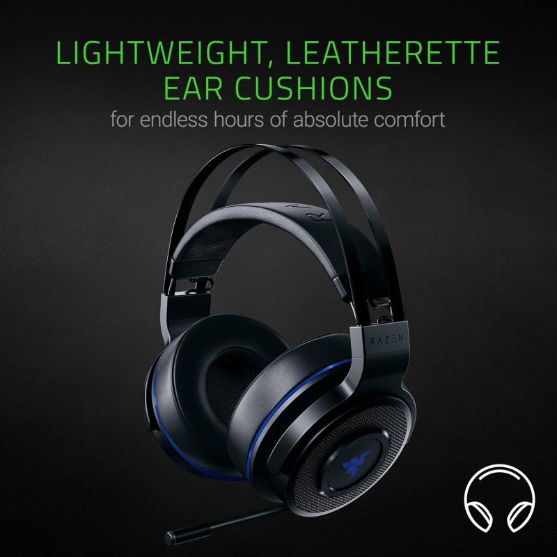 Razer Thresher 7.1: Dolby 7.1 Surround Sound - Lag-Free Wireless Connection - Retractable Digital Microphone - Gaming Headset Works with PC & PS4