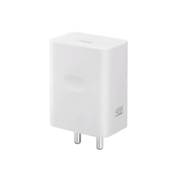 Realme 45W SuperVOOC Charger Adapter with USB Type-A Flash Charge Fast Charging Power Adapter (White)