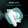 Redmi Buds 6, Dual Driver TWS in Ear Earbuds, 49dB Hybrid Active Noise Cancellation, Spatial Audio, Dual Device Connection, Quad Mic AI ENC, 42 Hrs Playtime, Custom EQ, Wireless Earbuds (White)