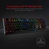 Redragon K556 RGB LED Backlit Wired Mechanical Gaming Keyboard, Aluminum Base, 104 Standard Keys
