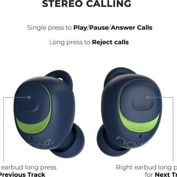 Noise Shots X5 Charge True Wireless Bluetooth Headset (Acid Blue)