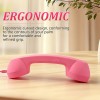 Retro Phone Handset, 2026 New Retro Style Type-C Phone Handset,Vintage Wired Plug in Handheld Cell Phone (Black)