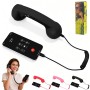 Retro Phone Handset, 2026 New Retro Style Type-C Phone Handset,Vintage Wired Plug in Handheld Cell Phone (Black)