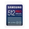 SAMSUNG PRO Ultimate Full Size 512GB SDXC Memory Card, Up to 200 MB/s, 4K UHD, UHS-I, C10, U3, V30, A2 MB-SY512S/WW
