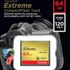 SANDISK 64GB Extreme CompactFlash Memory Card UDMA 7 Speed Up To 120MB/s - SDCFXSB-064G-G46