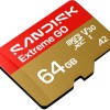 SANDISK 64GB Extreme GO microSDXC UHS-I Card, 5K & 4K UHD Video, 170MB/s Read, 80MB/s Write, A2, U3, V30, High-Speed
