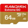 SANDISK 64GB Extreme GO microSDXC UHS-I Card, 5K & 4K UHD Video, 170MB/s Read, 80MB/s Write, A2, U3, V30, High-Speed