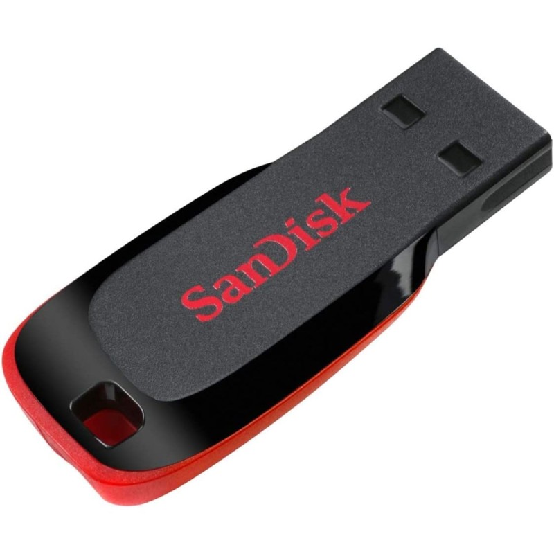 SANDISK Cruzer Blade 64GB, USB 2.0, Flash drive, Pendrive, Red (SDCZ50-064G-I35)