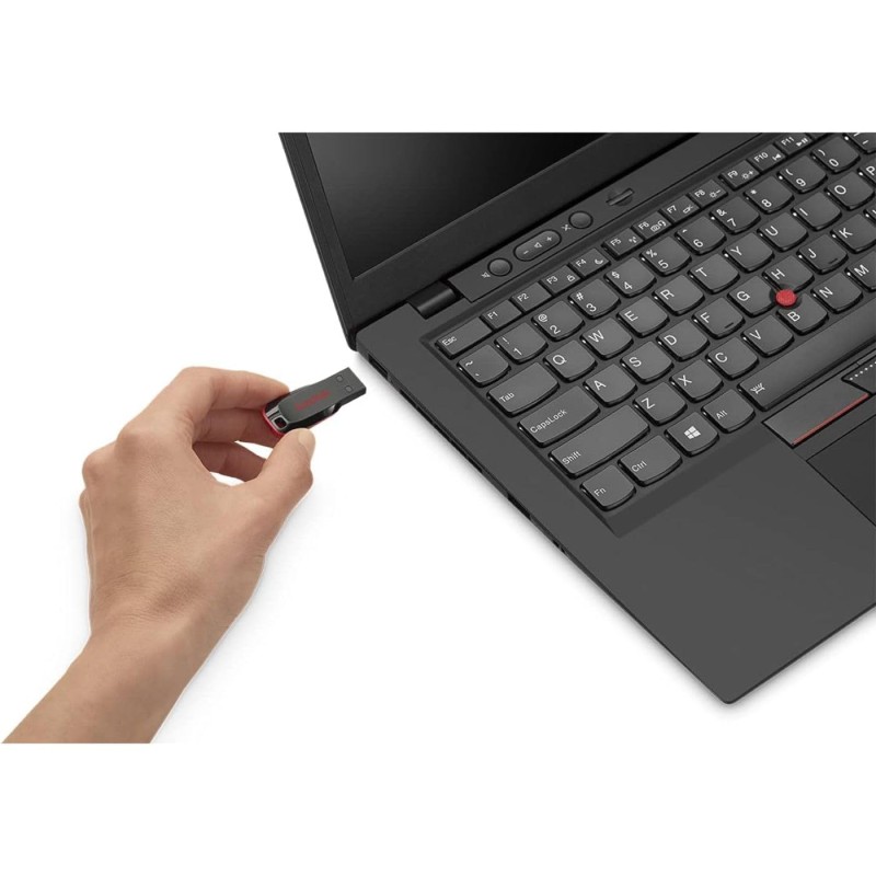 SANDISK Cruzer Blade 64GB, USB 2.0, Flash drive, Pendrive, Red (SDCZ50-064G-I35)