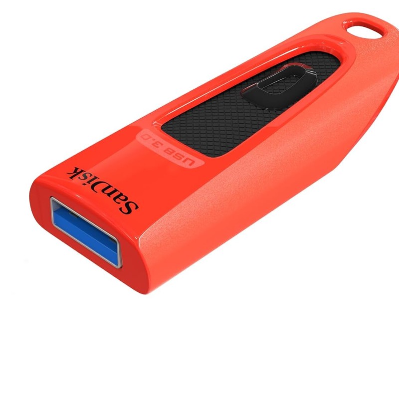 SANDISK Ultra 32GB, USB 3.0, Flash Drive, Upto 130MB/s R, Pendrive, Red (SDCZ48-032G-U46R)