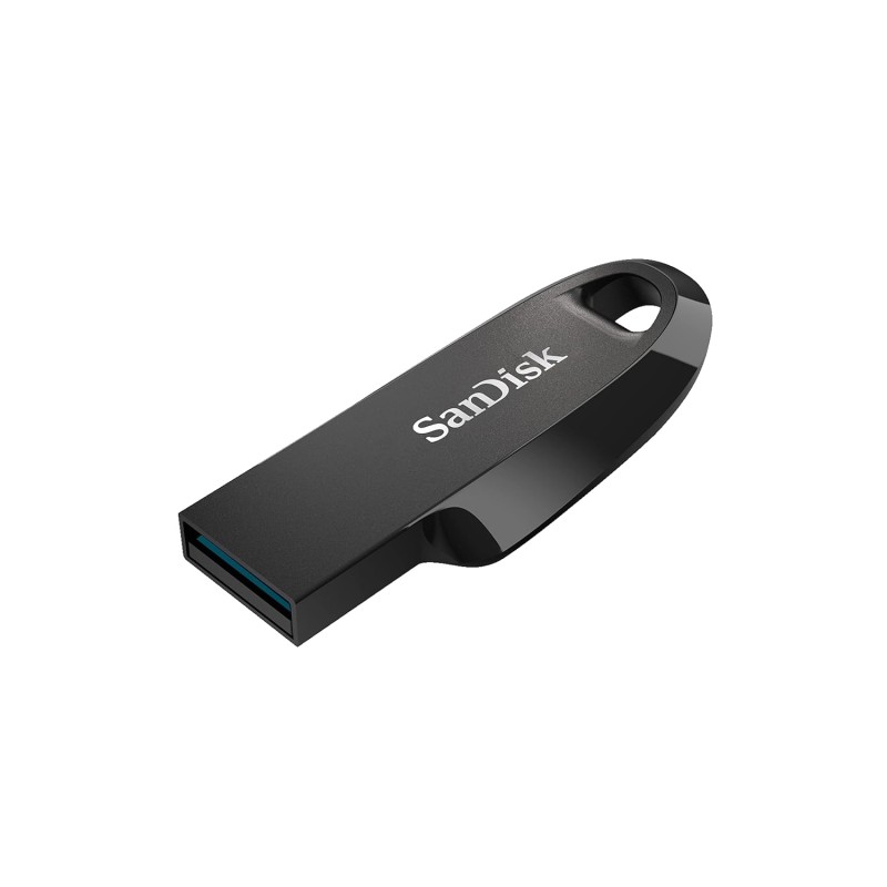 SANDISK Ultra Curve 128GB, USB 3.2, Flash Drive, 100MB/s R, Pendrive, Black (SDCZ550-128G-I35)