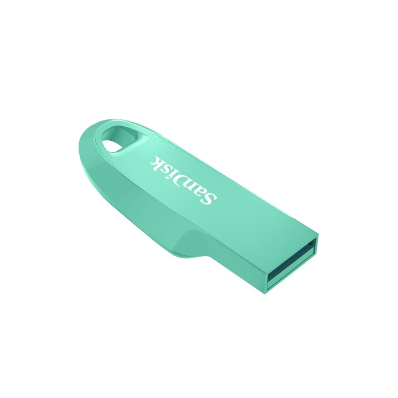 SANDISK Ultra Curve 128GB, USB 3.2, Flash Drive, 100MB/s R, Pendrive, Green (SDCZ550-128G-I35G)
