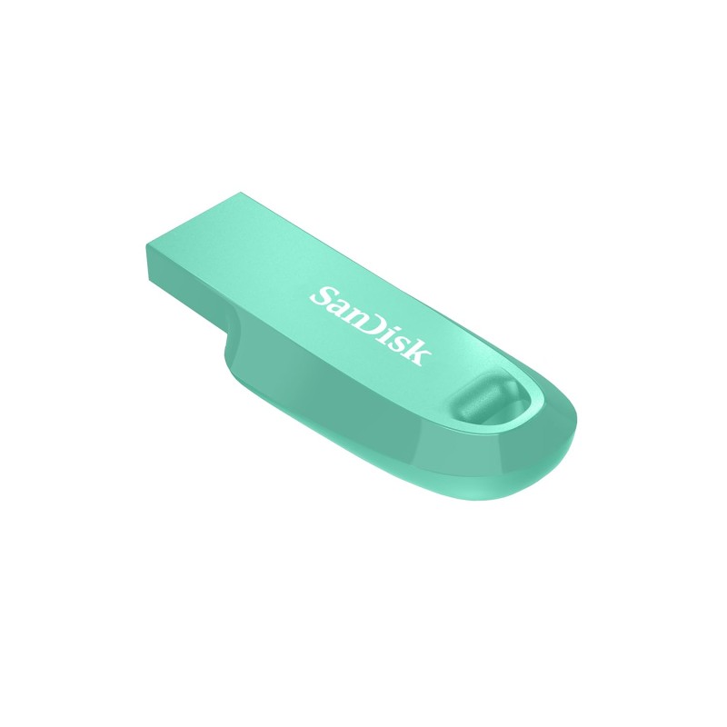 SANDISK Ultra Curve 128GB, USB 3.2, Flash Drive, 100MB/s R, Pendrive, Green (SDCZ550-128G-I35G)