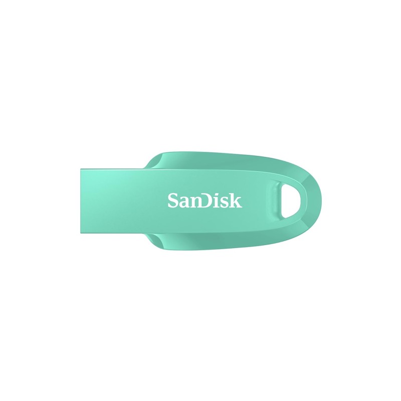 SANDISK Ultra Curve 128GB, USB 3.2, Flash Drive, 100MB/s R, Pendrive, Green (SDCZ550-128G-I35G)