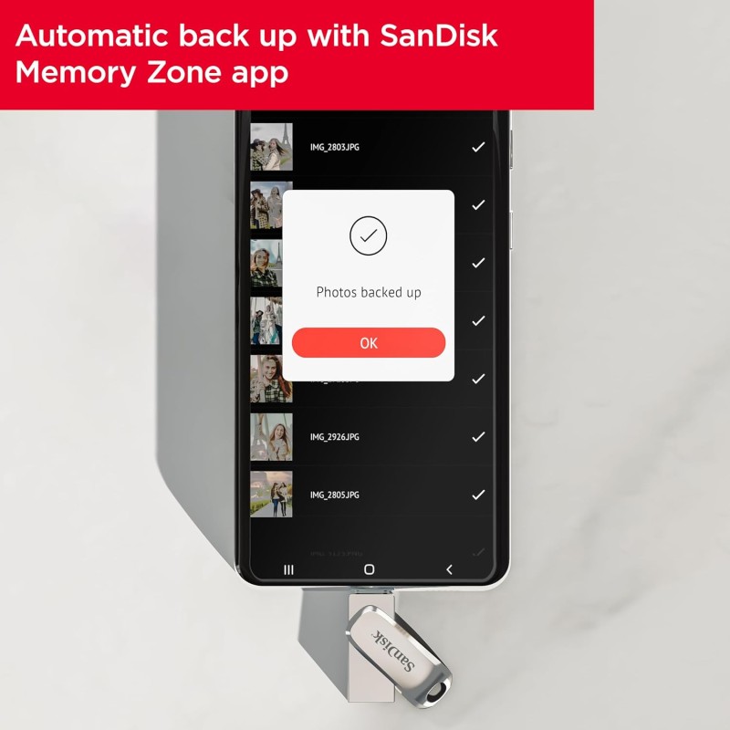 SANDISK Ultra Dual Drive Luxe Type-C 1TB, OTG, Upto 400MB/s, Pendrive, Silver,  (SDDDC4-1T00-I35)