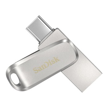 SANDISK Ultra Dual Drive Luxe Type-C 256GB, OTG, Upto 400MB/s, Pendrive, Silver, (SDDDC4-256G-I35)