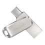 SANDISK Ultra Dual Drive Luxe Type-C 256GB, OTG, Upto 400MB/s, Pendrive, Silver, (SDDDC4-256G-I35)
