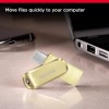 SANDISK Ultra Dual Drive Luxe Type-C 64GB, OTG, Upto 400MB/s, Pendrive, Gold, (SDDDC4-064G-I35GD)