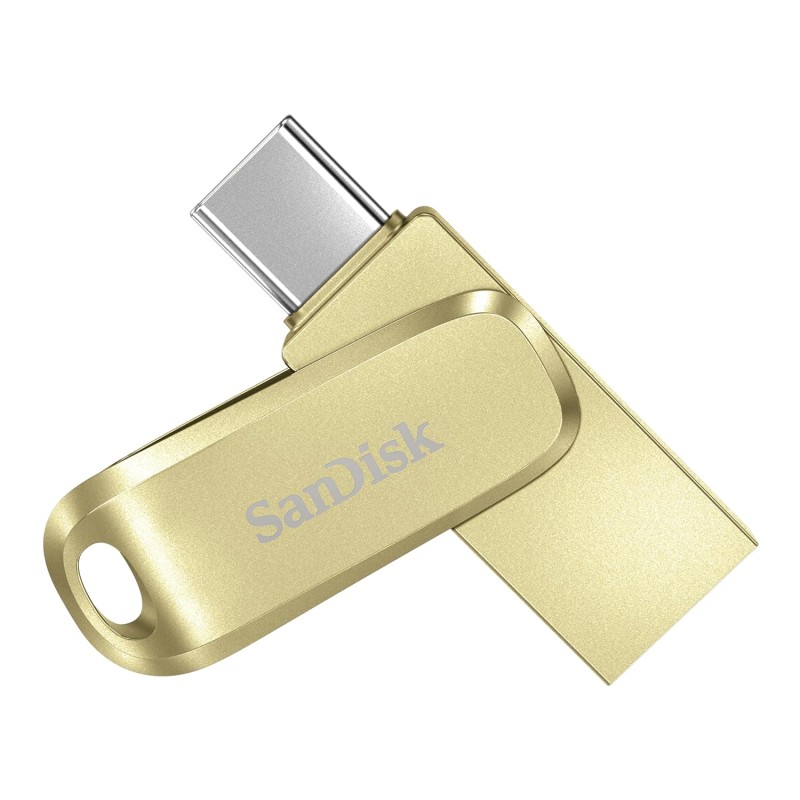 SANDISK Ultra Dual Drive Luxe Type-C 64GB, OTG, Upto 400MB/s, Pendrive, Gold, (SDDDC4-064G-I35GD)