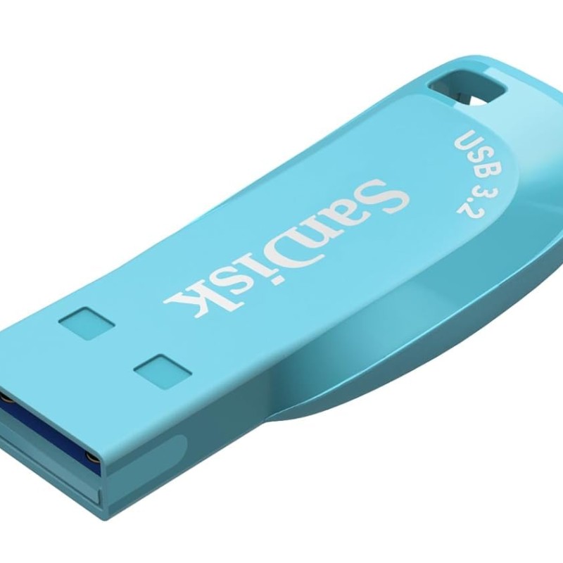 SANDISK Ultra Shift 128GB, USB 3.2 Gen 1, Flash Drive, 100MB/s R, Pendrive, Bachelor Button (SDCZ410-128G-I35BB)