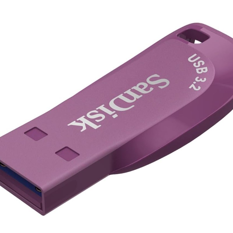 SANDISK Ultra Shift 64GB, USB 3.2 Gen 1, Flash Drive, 100MB/s R, Pendrive, Cattleya Orchid (SDCZ410-064G-I35CO)