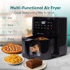 SOLARA Air Fryer For Home 4.5L with See Through Window, 10 Preset menus, 360° High Speed Air Circulation for Fry Black