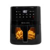 SOLARA Air Fryer For Home 4.5L with See Through Window, 10 Preset menus, 360° High Speed Air Circulation for Fry Black