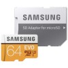 Samsung EVO Grade 3, Class 10 64GB MicroSDXC 100 MB/S Memory Card with SD Adapter (MB-MP64GA/IN)