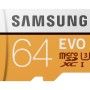 Samsung EVO Grade 3, Class 10 64GB MicroSDXC 100 MB/S Memory Card with SD Adapter (MB-MP64GA/IN)