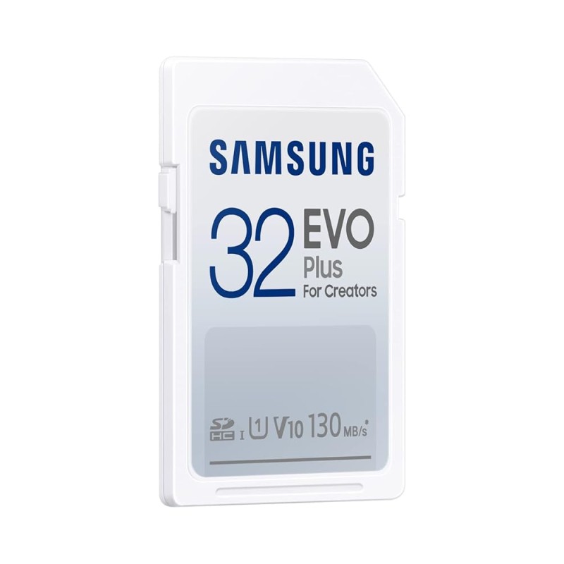 Samsung EVO Plus 32GB, SDHC, UHS-I, U1, Upto 130MB/s, FHD, Memory Card (MB-SC32K)