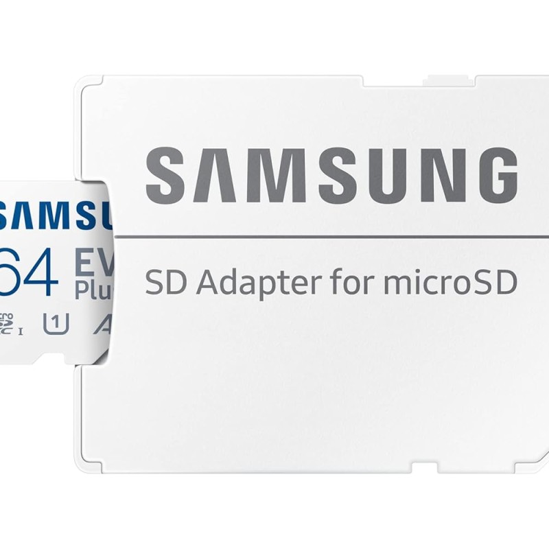 Samsung EVO Plus 64GB microSDXC UHS-I U1 130MB/s Full HD & 4K UHD Memory Card with Adapter (MB-MC64KA)