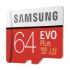 Samsung EVO Plus 64GB microSDXC UHS-I U3 100MB/s Full HD & 4K UHD Memory Card with Adapter (MB-MC64GA)