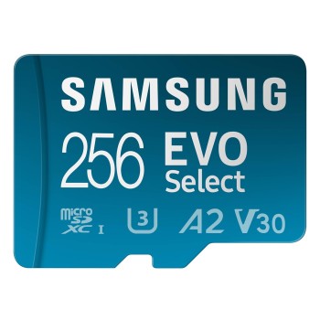 Samsung EVO Select 256GB microSDXC Memory Card + Adapter, Up to 160MB/s
