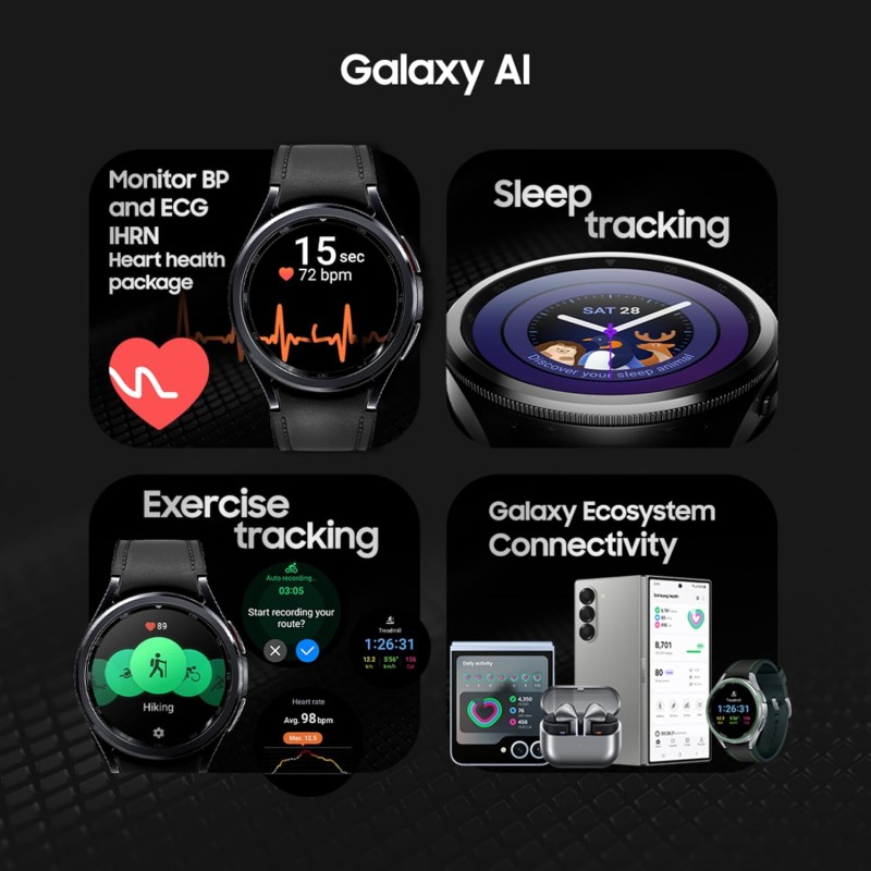 Samsung Galaxy Watch6 Classic (Smartchoice) (Black, 47mm) | Rotating Bezel | LTE | Monitor BP and ECG | Track Sleep and Health