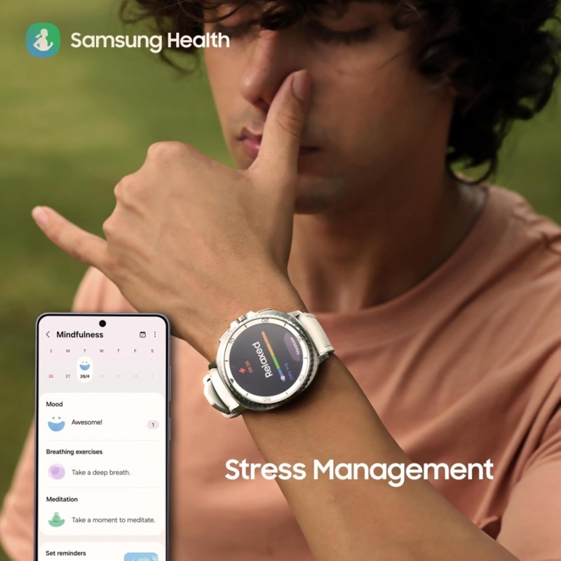 Samsung Galaxy Watch8 Classic (46mm LTE, Black) with 3nm Processor | Dual GPS | Sapphire Glass & Stainless Steel Black