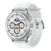 Samsung Galaxy Watch8 Classic (46mm LTE, White) with 3nm Processor | Dual GPS | Sapphire Glass & Stainless Steel White