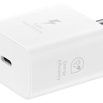 Samsung Original 25W Type-C Travel Adaptor Without Cable, White