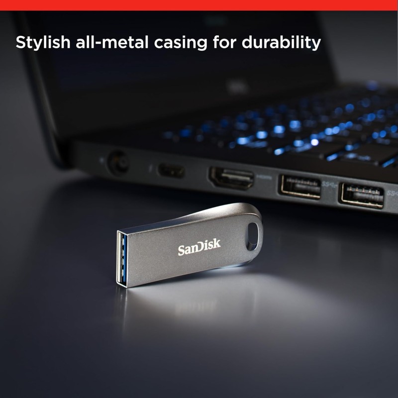SanDisk 128GB Ultra Luxe USB 3.1 Gen 1 Flash Drive - SDCZ74-128G-G46