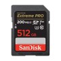 SanDisk Extreme Pro SD UHS I 512GB Card for 4K Video for DSLR and Mirrorless Cameras 200MB/s Read & 140MB/s Write