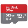 SanDisk 512GB Ultra MicroSDXC UHS-I Memory Card with Adapter - 120MB/s, C10, U1, Full HD, A1, Micro SD Card .