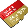 SanDisk 64GB Extreme for Mobile Gaming microSD UHS-I Card - C10, U3, V30, 4K, A2, Micro SD - SDSQXA2-064G-GN6GN